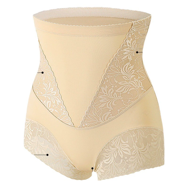 Трусики для подтяжки бедер из ледяного шелка с высокой талией, женские послеродовые трусы для живота из чистого хлопка, сильные Туники на талии с маленьким животом