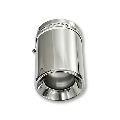 Exhaust pipe Tailpipe with a Diameter of - silver