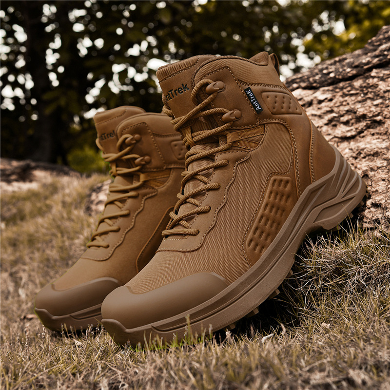 Nuevo otoño y invierno transfronterizos hombres y mujeres calentadores impermeables de montaña viajes al aire libre botas de senderismo ligeras zapatos de montaña antideslizantes