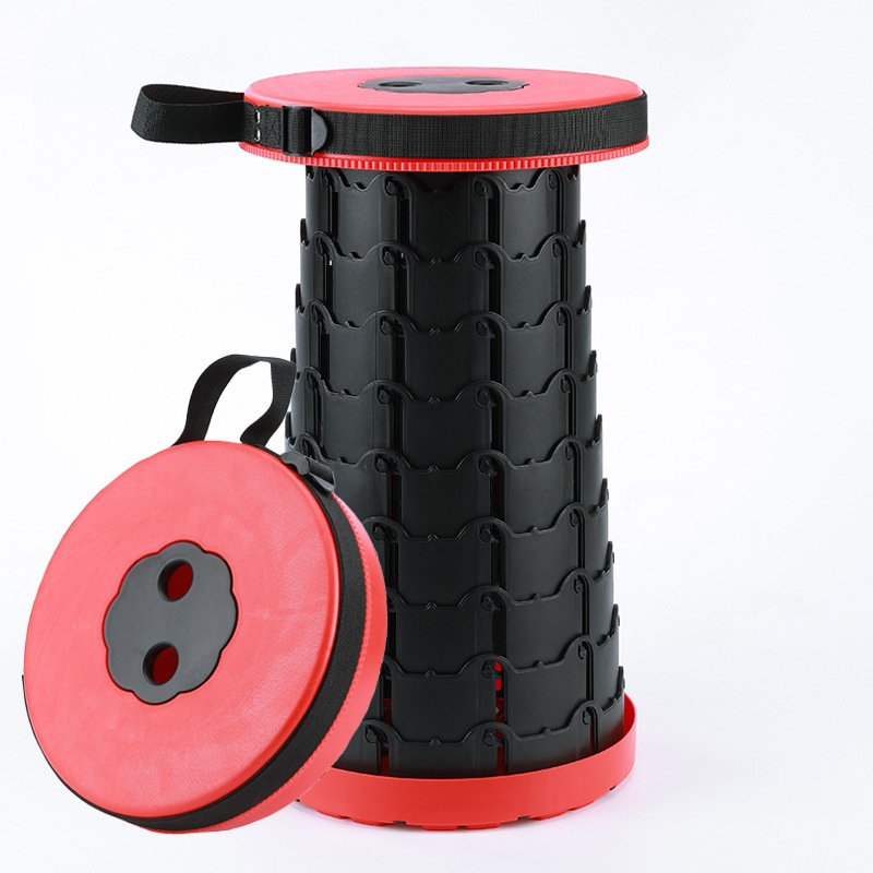 Taburete arco iris retráctil pequeño banco doméstico taburete de pesca ajustable portátil al aire libre asiento de cola de mano Maza