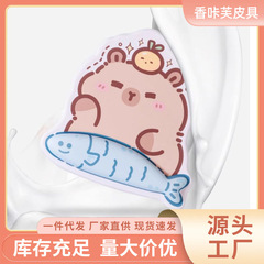 新しい漫画リストガードカピバラマウスパッドハンドレストリストガード女性の小さな低反発デスクパッドキーボードパッド
