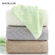 三利毛巾厂家直供纯棉毛巾商超促销毛巾素色缎档面巾礼品团购批发
