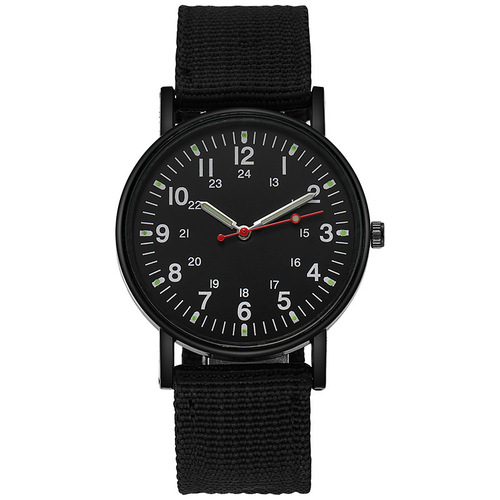 New Luminous Men's Watch Men's Watch Nylon Woven Strap Casual Sports Watch Watch Factory Wholesale