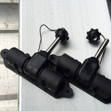 万向桨座划桨座塑料船PE船铝船铁船木船玻璃钢船划桨支架桨锁