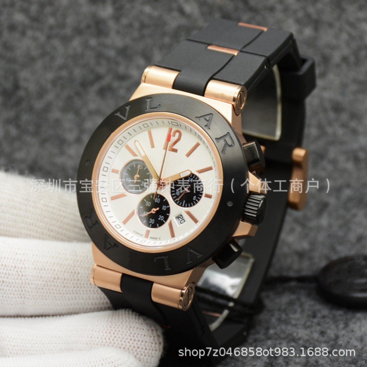 Ventas transfronterizas calientes de seis agujas de cuarzo VK cronógrafo multifuncional de reloj de pulsera de hombre con luz nocturna fábrica directa