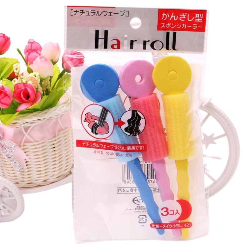 New sponge curly hair stick Sleeping beauty sponge hair curl practical hair stick color 3 hair tools