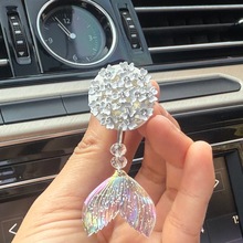 个性汽车香水出风口香薰车载空调装饰品车内车用可爱美人鱼网红款