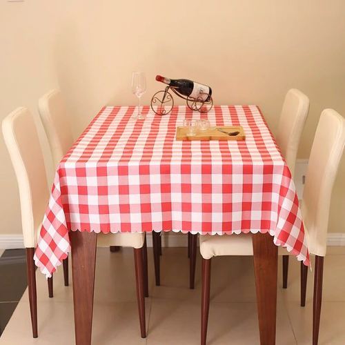Supermarket Duitou beautiful tablecloth merchant super small square table coffee table tablecloth shopping mall display plaid cloth decorative scene props