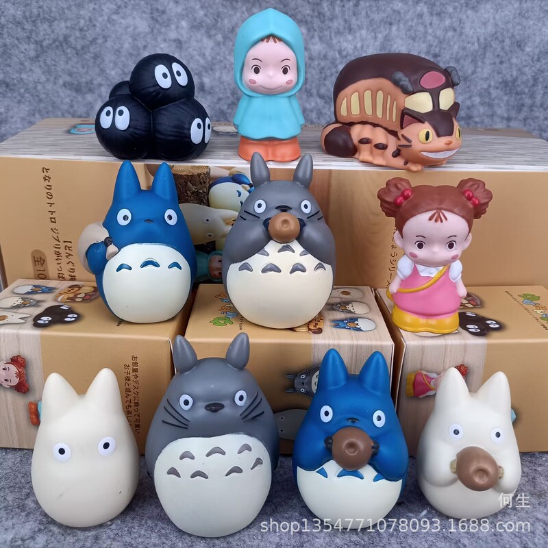 Tide Play Blind Box ~ Totoro Dragon Meow bus Black Carbon Finger Cover Grab Baby Machine Box Egg 10 Tide Play Blind Box ~ Totoro Dragon Meow bus Black Carbon Finger Cover Grab Baby Machine Box Egg 10