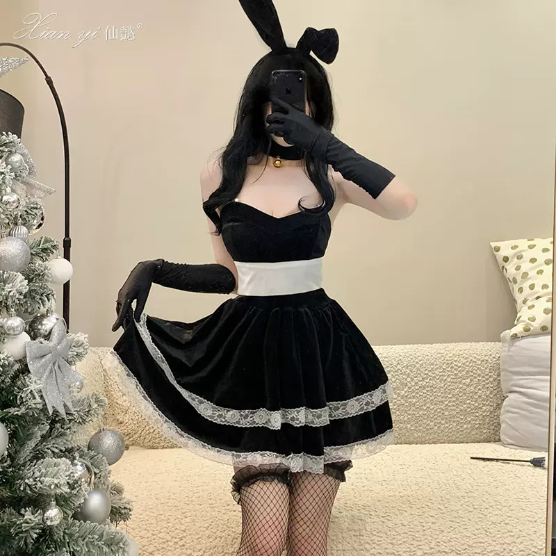 仙懿情趣内衣兔女郎制服诱惑性感圣诞装女cosplay套装新年战衣S8