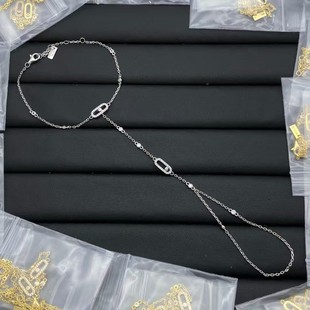 (Cross-border trading), sophisticated geometric accessory, brand fashionable chain, micro incrustation, light luxury style