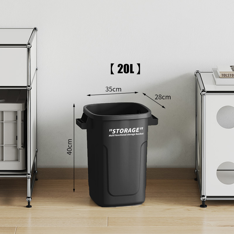 キッチンゴミ箱家庭用新しい大型蓋付き高さ紙バスケット家庭用屋外インダストリアルスタイル大容量ゴミ箱|undefined