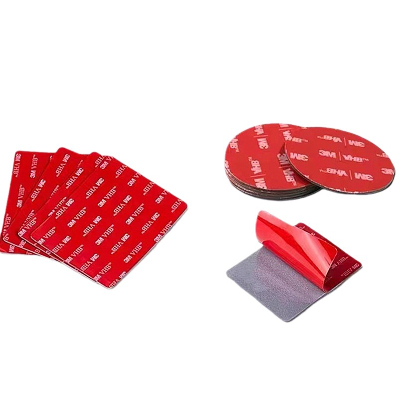 亚克力强力无痕耐温泡棉双面胶贴PET透明胶贴全遮光黑色厂家批发