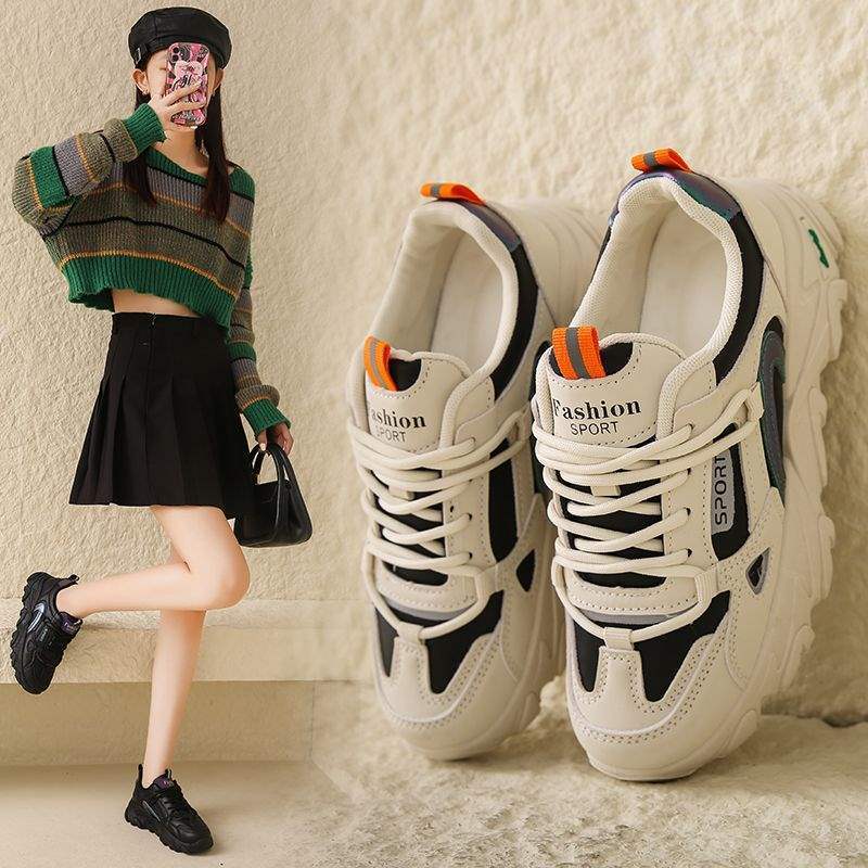 3334小码老爹鞋女春秋厨房防滑鞋厨师软底工作皮面防水运动鞋|undefined