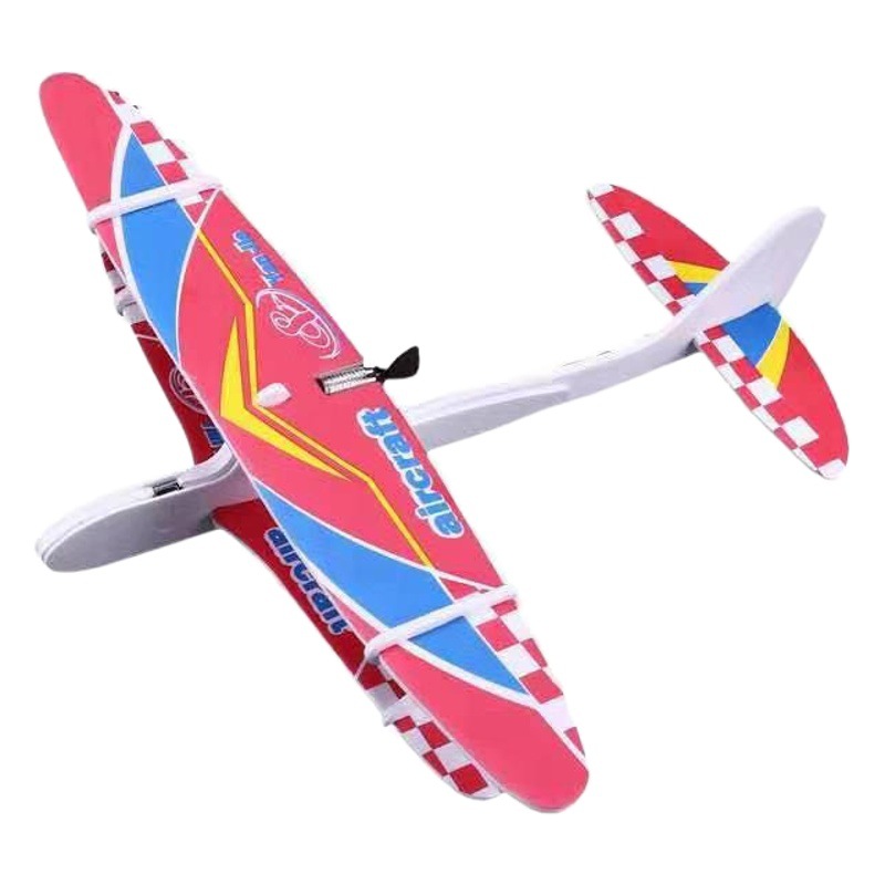 Fábrica con luz EPP eléctrico mano lanzar aviones de espuma de carga USB columpio planeador modelo de aviones juguetes para niños