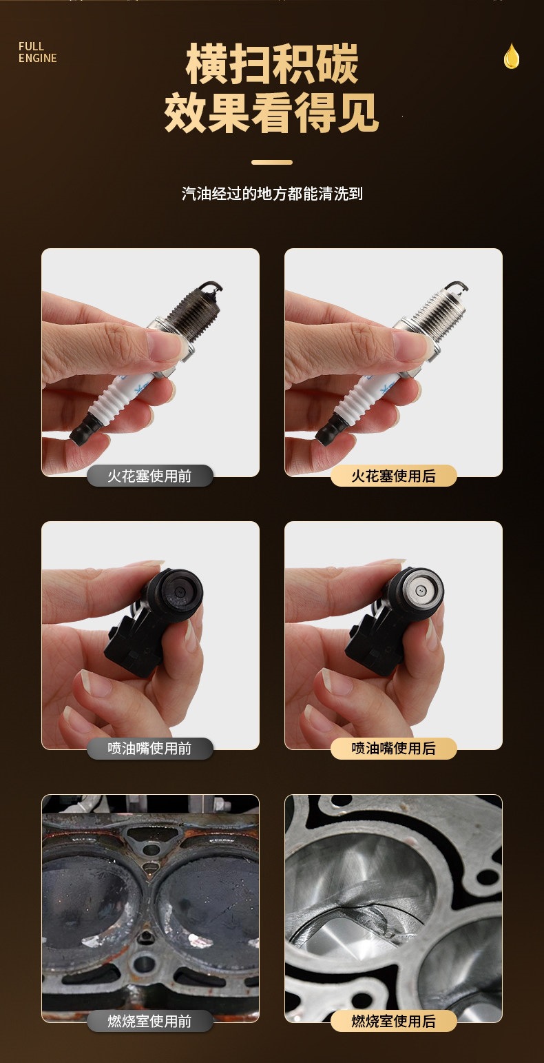 Car Fuel Additive for Removing Carbon Deposits, 2-in-1 Liquid Gold for Three-Way Catalytic Converter, 92 Octane Gasoline, Official Flagship Store, Other