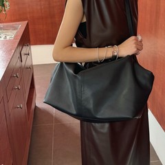 本革女性カバン大容量斜め掛けハンドバッグシンプルソフト牛革トートバッグ放浪風シングルショルダーバッグ女性