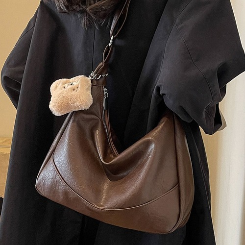 Bags Women's Tote Bag Large Capacity Autumn and Winter Can Be Weared Crossbody 2024 New Shoulder Bag Textured Commuting Bag