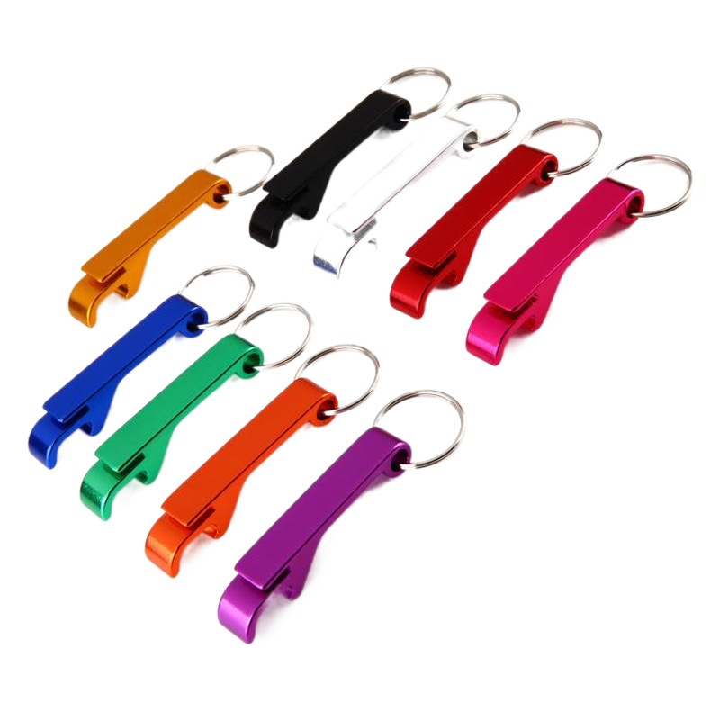 Creative beer bottle opener keychain bottle opener logo printing practical multi-functional activity advertising small gift lettering