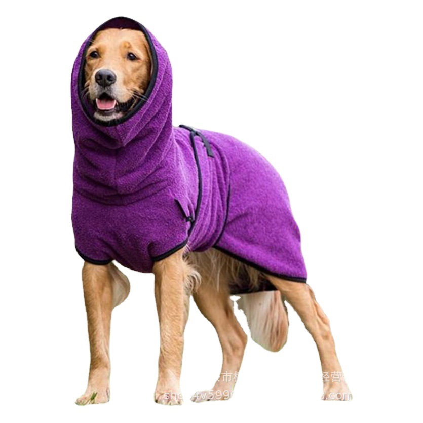 Europa y América nueva correa hebilla perro engrosada ropa de abrigo Amazon pullover ropa para perros de color sólido para mascotas