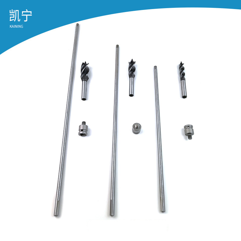 四槽四刃支罗钻 加长连接杆四刃加长木工钻木板开孔器