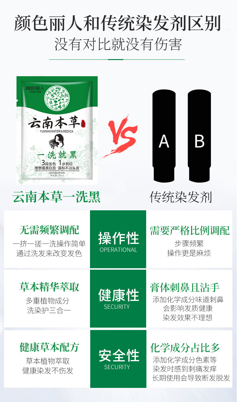 云南本草染发膏