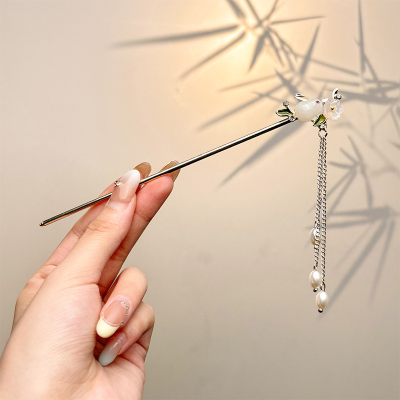 El nuevo país viento inmortal qi fluye pinzas de cabello para mujeres elegantes estilo antiguo paso de agitar cheongsam piezas de cabello de cabello diario estilo chino clásico pinzas de cabello