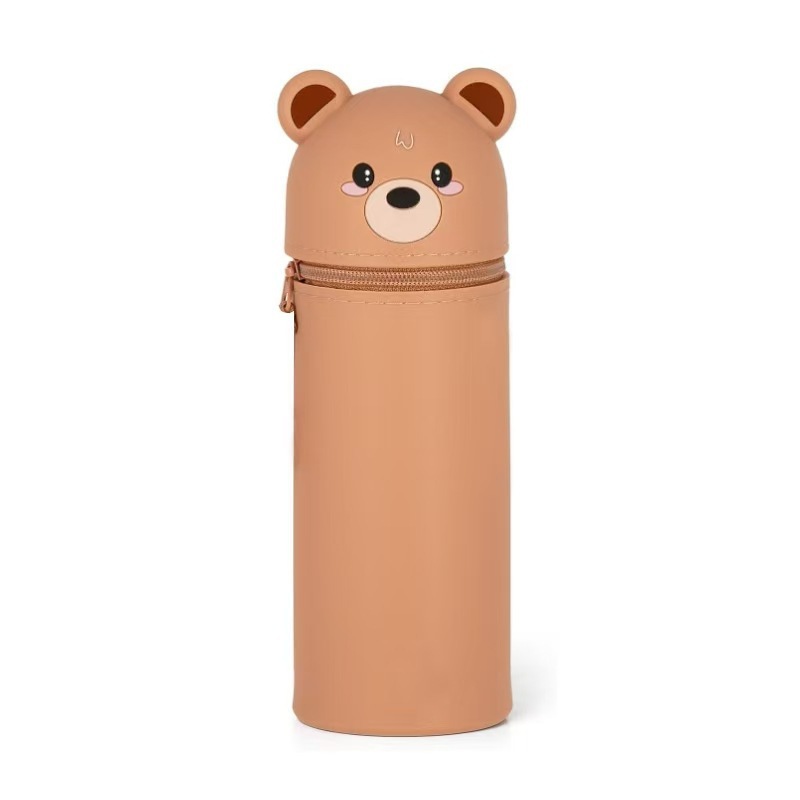 Estuche de lápices de silicona con diseño de panda