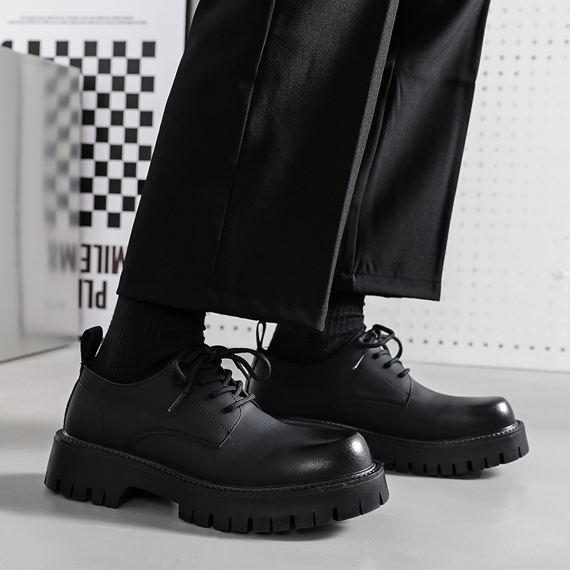 Leather Shoes Men's 2023 New Spring Casual Business Dress British Handsome Low cut Martin Boots 4135-R_voghion.com