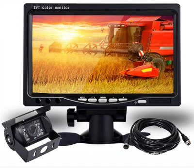 display car reversing image – Car display - 7inch-aviation-display-15m-video-cable-bus-camera
