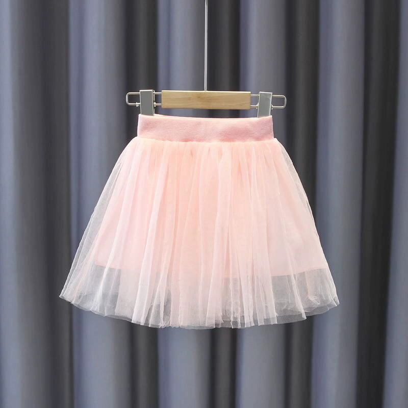 Детская танцевальная марлевая юбка средней длины для девочек, тренировочная юбка, юбка для балета и танцев, юбка-пачка принцессы для девочек, детский сад