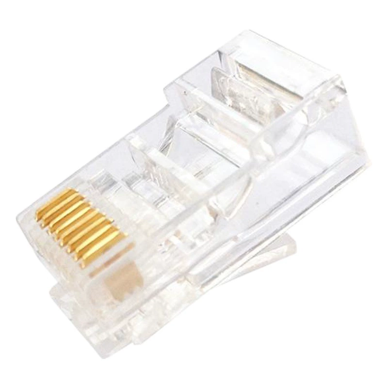 Фабрика оптовая продажа супер пяти видов хрустальной головки RJ45 неэкранированная чистая медная тройничная сетевая хрустальная головка 8p8c хрустальная головка