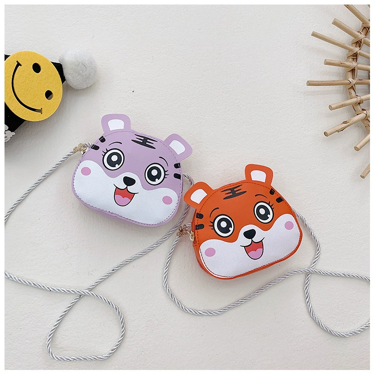 Cartoon polyurethane children's bag, one-shoulder bag, shoulder bag for leisure, small bag, wallet, 2022 collection, Korean style