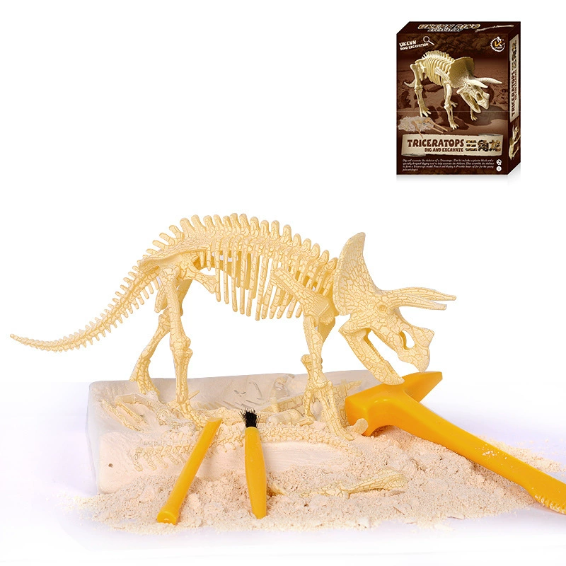 Constructor, dinosaur, skeleton, archeological toy, archaeological excavations, fossil, science and technology