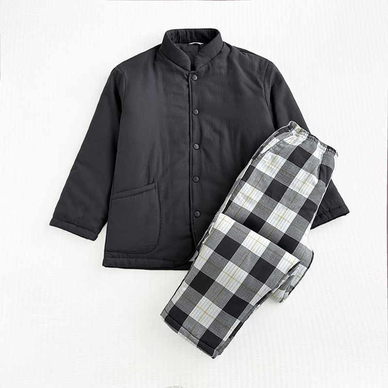 Men's [stand collar] black