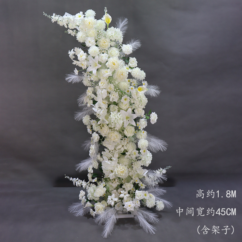 婚庆道具牛角羊角花艺拱门路引舞台套装架子成品弧形户外婚礼背景|undefined