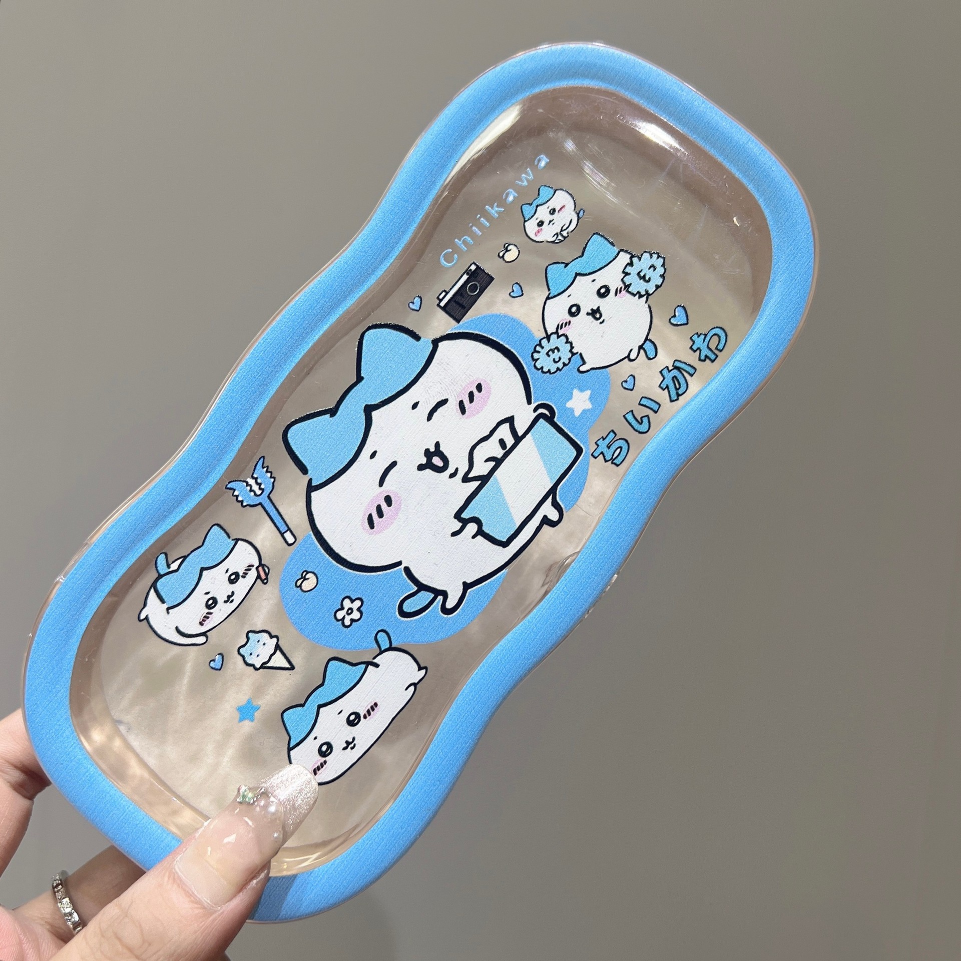 Caja de gafas transparentes de borde de la nube, alta sensación de almacenamiento portátil, niños, niños, niños, estudiantes, lindos, caja de gafas al por mayor