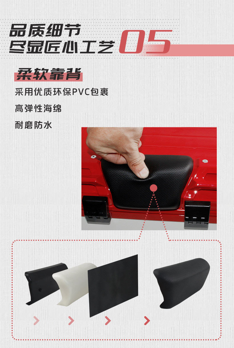 Wanlihao is suitable for Honda NS125LA motorcycle tail box, electric vehicle trunk, universal scooter, non-aluminum alloy