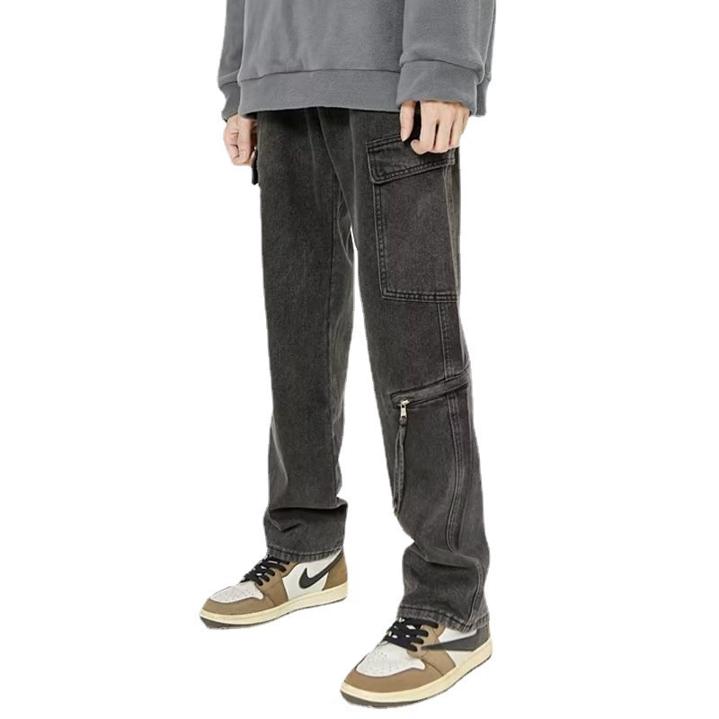 (Cross-border trading), jeans, trousers, loose straight fit