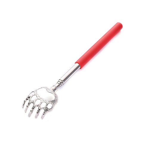 Back Scratchers for the Elderly, Extendable Stainless Steel Cute Bear Claw Scratchers, Self-Satisfying Scratch Comb
