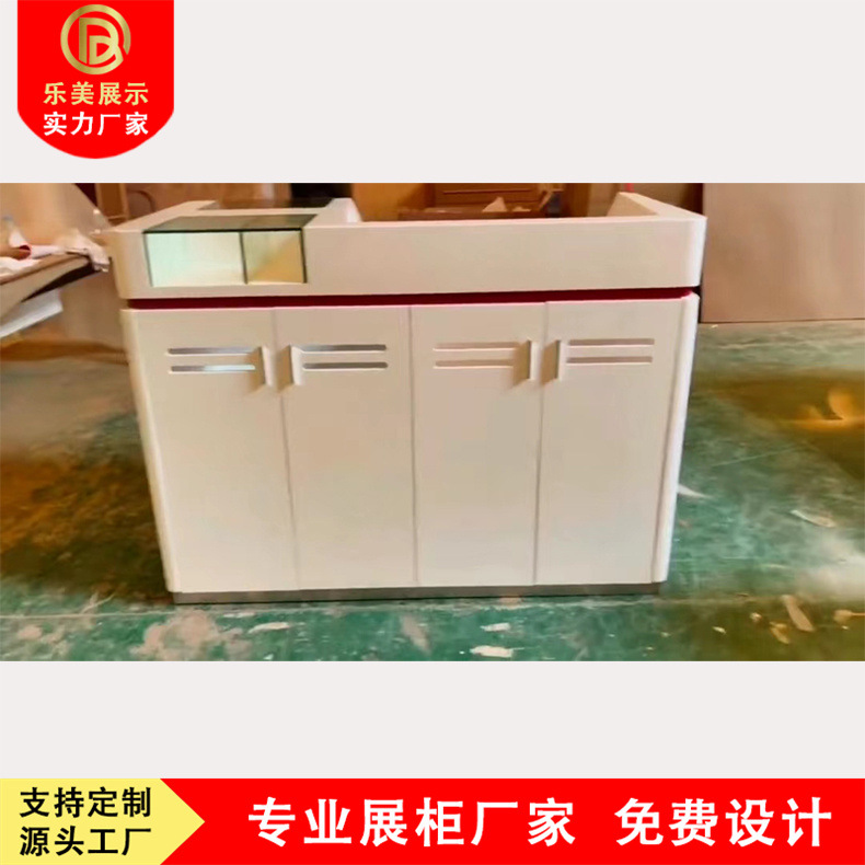 农商银行开放式柜台 烤漆银行综合业务柜台桌 办公柜台