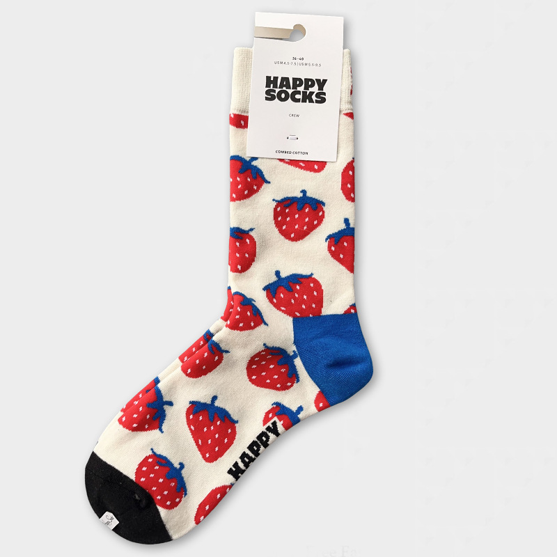 happysocks suecos calcetines de moda damas in-mode versátil animación calcetines de algodón de cintura alta al por mayor