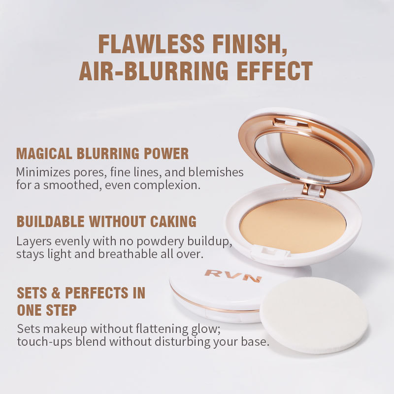 RVN filtro 2 - en - 1 opacificador de polvo impermeable, opacificador de manchas brillante, maquillaje transfronterizo europeo y americano al por mayor