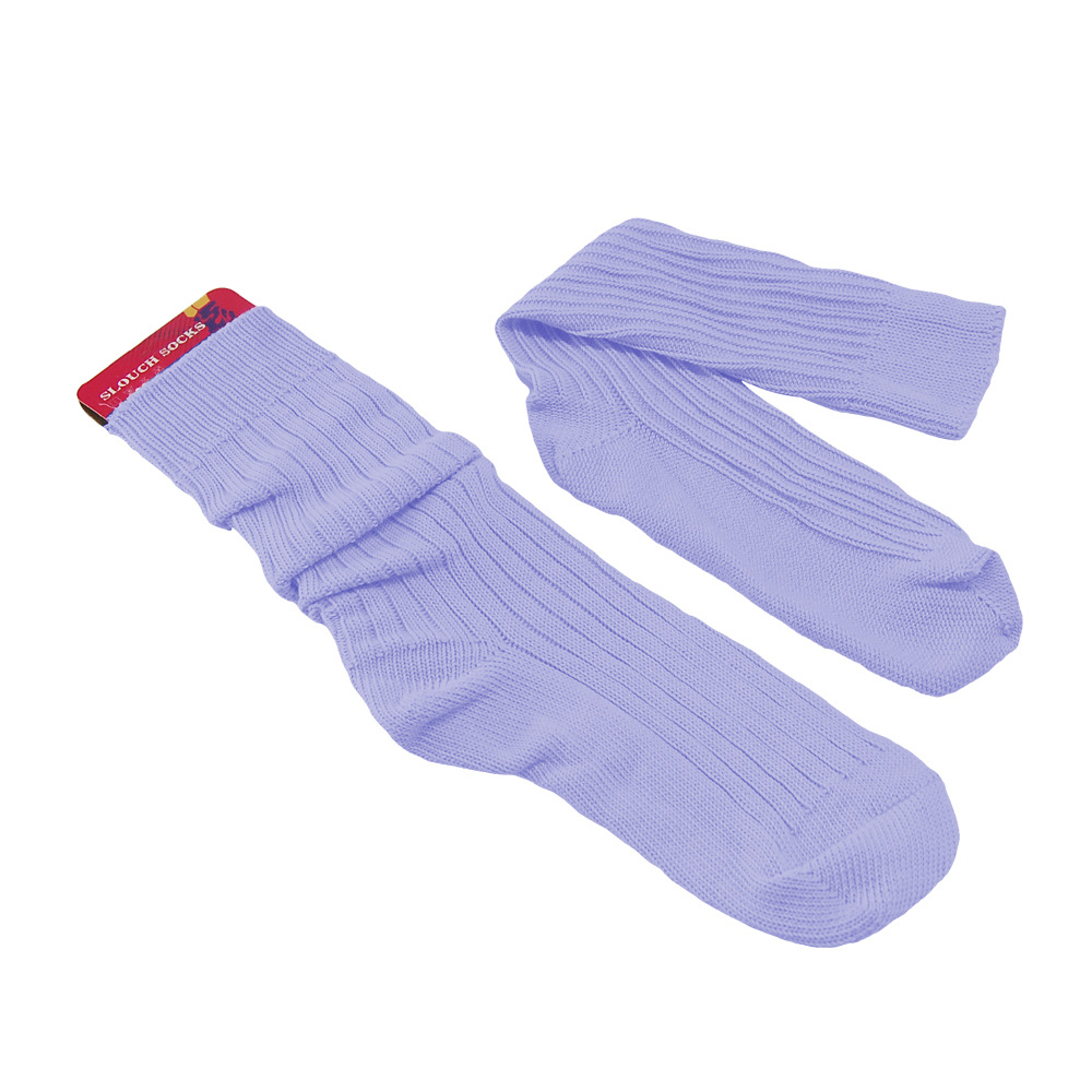 2025d Novo Estilo Slouch Simples Meias Casuais de Cano Médio com Fio Grosso Outono Inverno_voghion.com