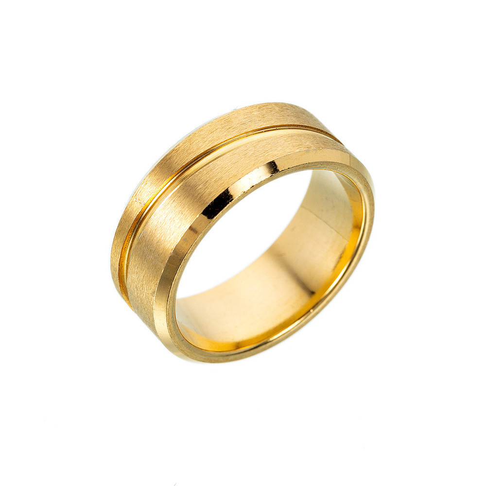 Solid Color Pattern All Seasons Season Vacation Classic Style Solid Color Titanium Steel Plating Unisex Rings Men Band Rings