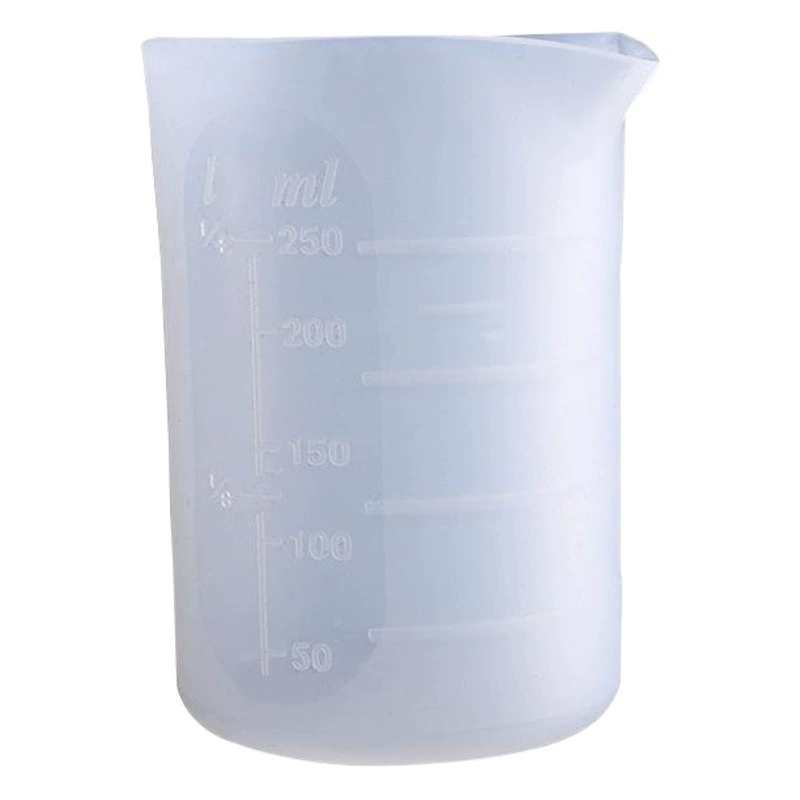 Yu Meiren Кристаллическая форма для выпадения клея DIY Инструмент ручной работы со шкалой 250 мИ мл Силиконовая мерная чашка без мытья