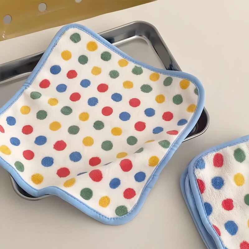 Polka Dot Rag Kitchen Cleaning Dishcloth Not Easy to Stain Oil Absorbent Cleaning Towel Household Lint-Free Shoe Polishing Wipes Polka Dot Rag Kitchen Cleaning Dishcloth Not Easy to Stain Oil Absorbent Cleaning Towel Household Lint-Free Shoe Polishing Wipes