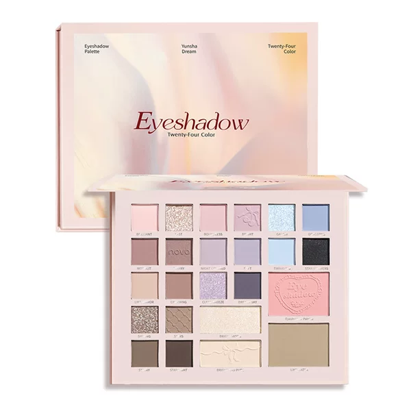 Oem Custom-Made 24-Color Comprehensive Eyeshadow Palette, Multi-Purpose Earth-Toned Large Palette, Multi-Color Eyeshadow with Oem Label and Logo
