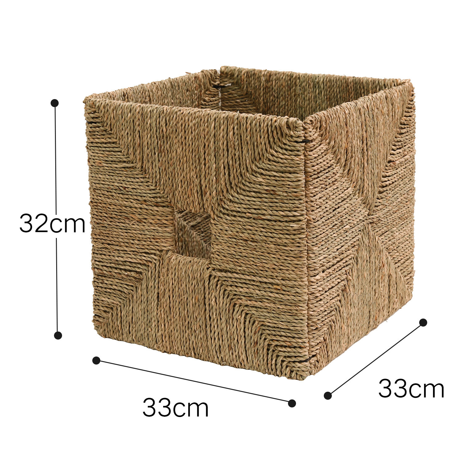 Cesta de almacenamiento de calabaza de agua tejida a mano imitación de vid, cesta de almacenamiento de algas plegable de gabinete de cuadrícula, cesta de almacenamiento