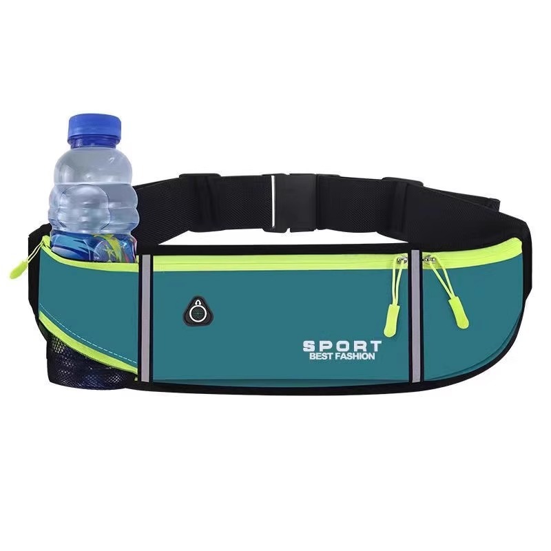 [water bottle model] blue - sports waist bag